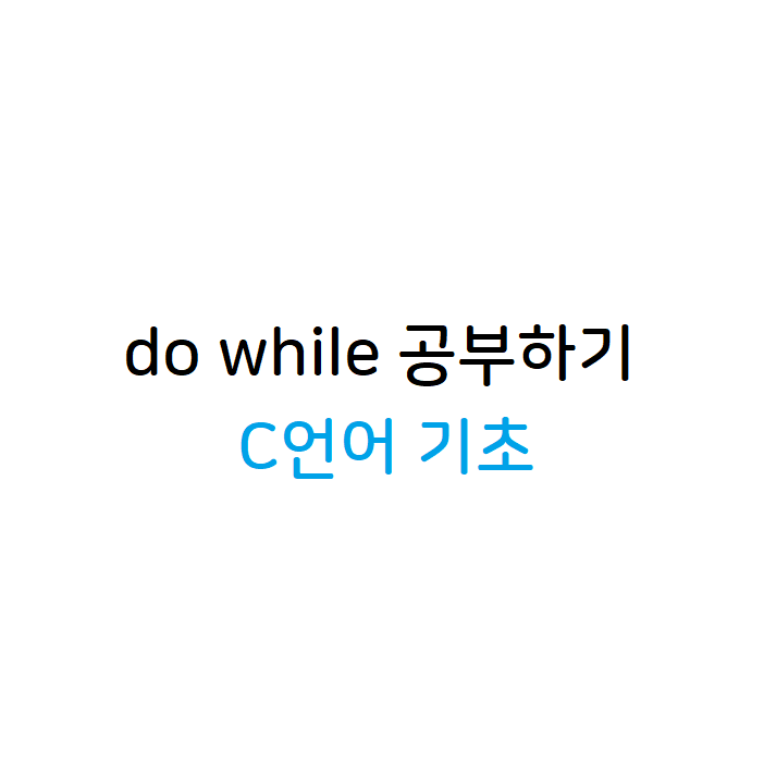 do while문