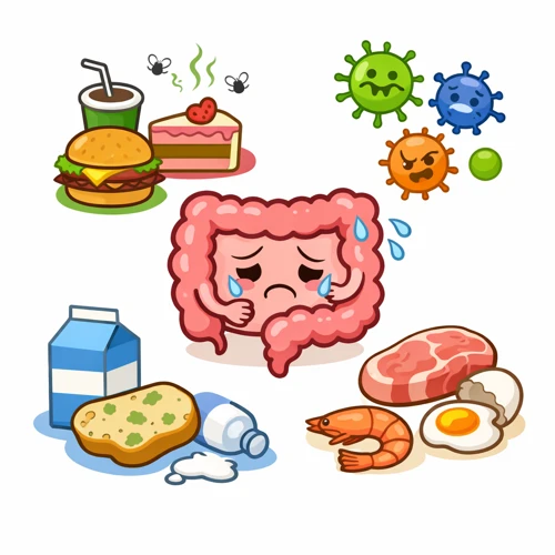 위생 불량 음식과 장염 위험