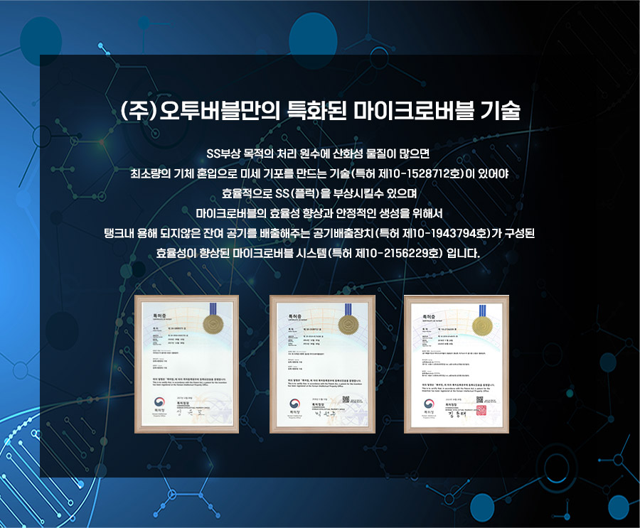 오투버블 특허기술