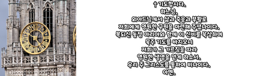 천주교 묵주 기도 성월 기도문_성월 기도