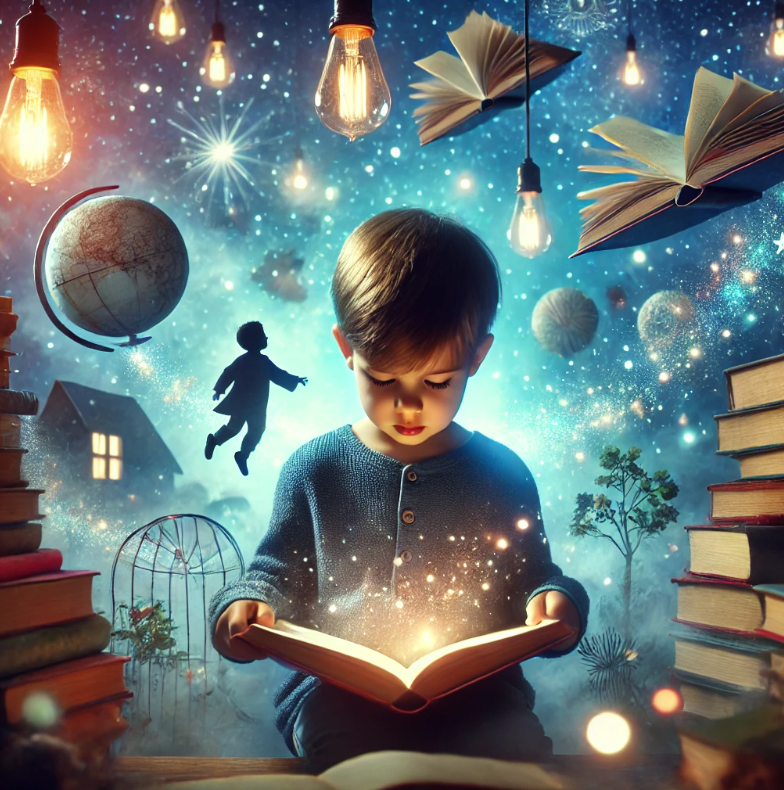 아이의 책 읽기 모습