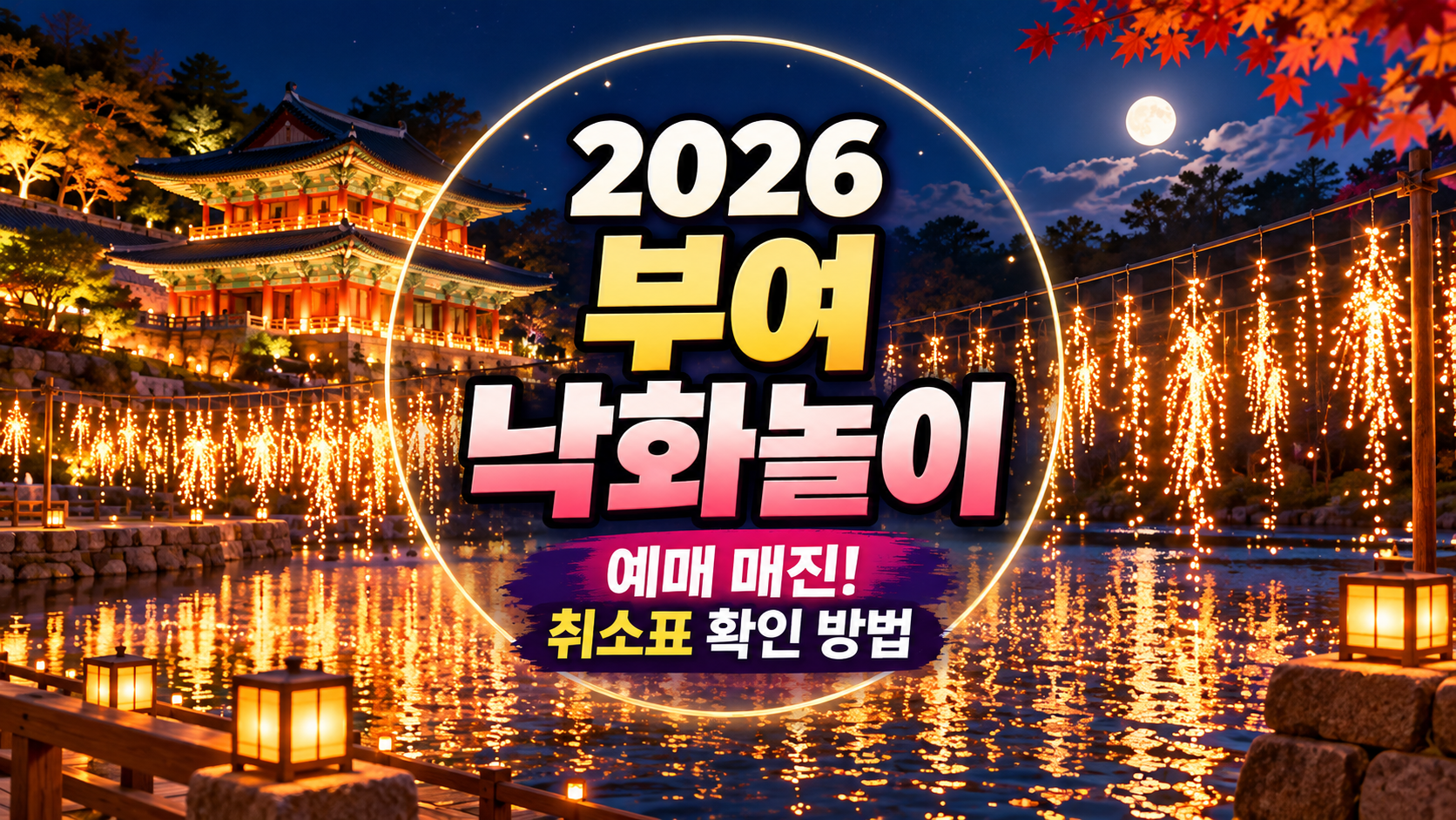 2026 부여 낙화놀이 예매 매진 취소표 확인 방법