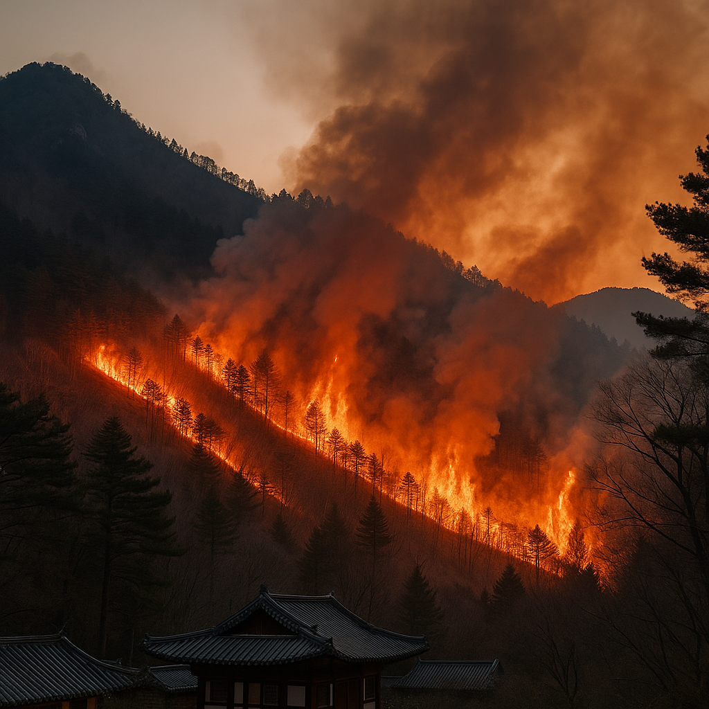 강원도 양양군 서면 산불 발생 &mdash; 확산 상황