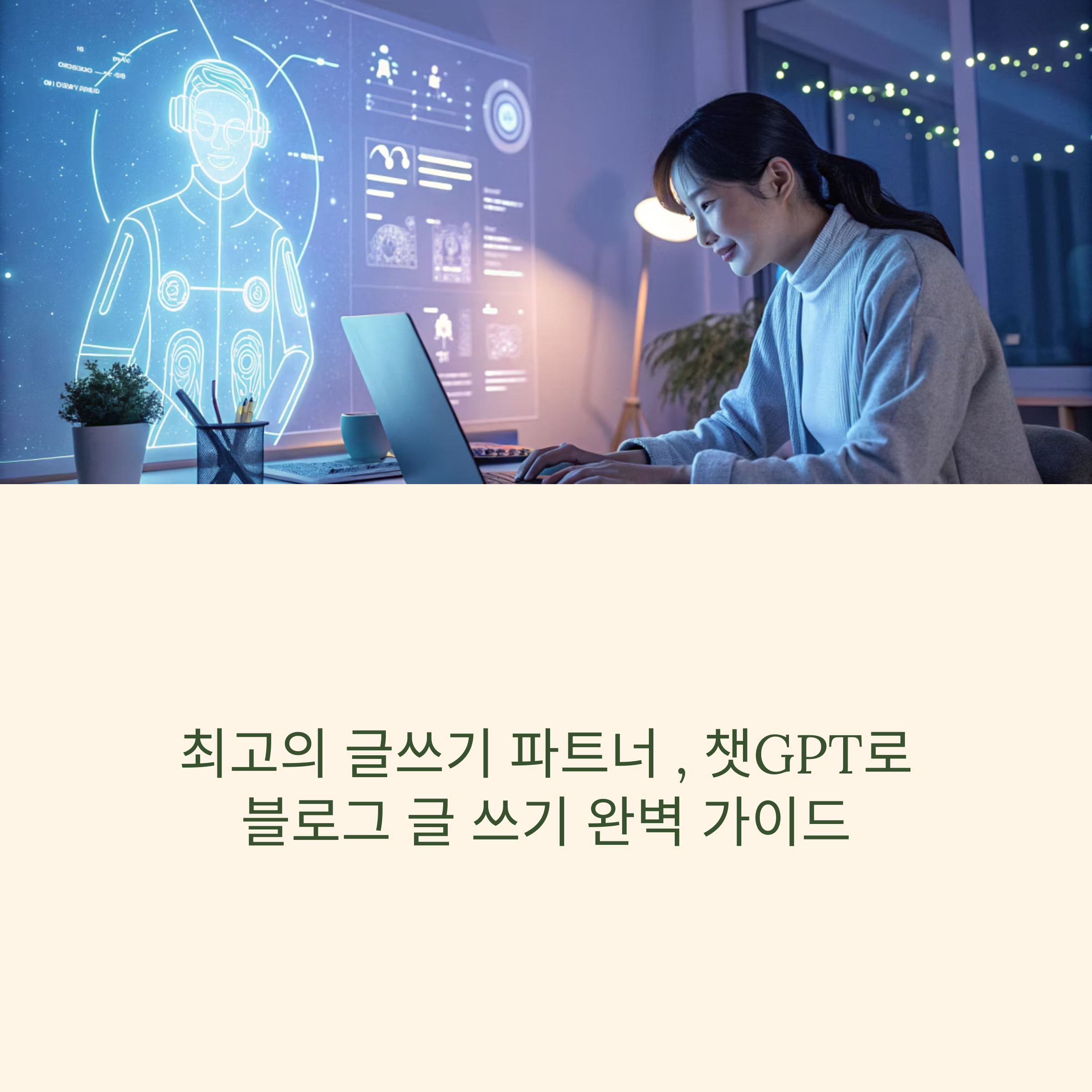 최고의 글쓰기 파트너 , 챗GPT로 블로그 글 쓰기 완벽 가이드 바로가기