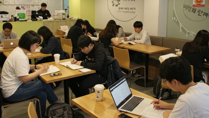 카페 매너를 강조한 인포그래픽