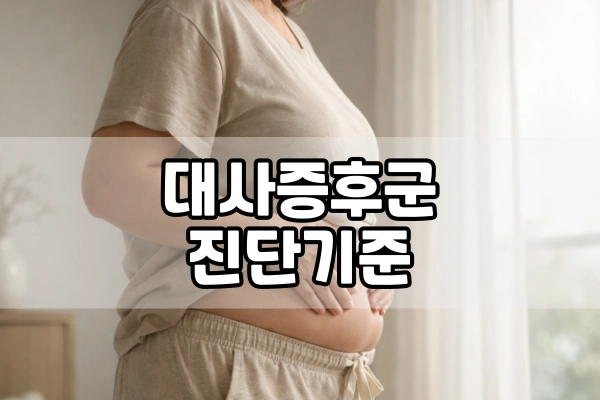 대사 증후군 진단기준