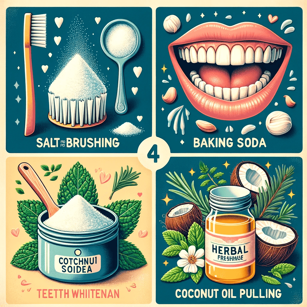 천연 구강 관리법의 예