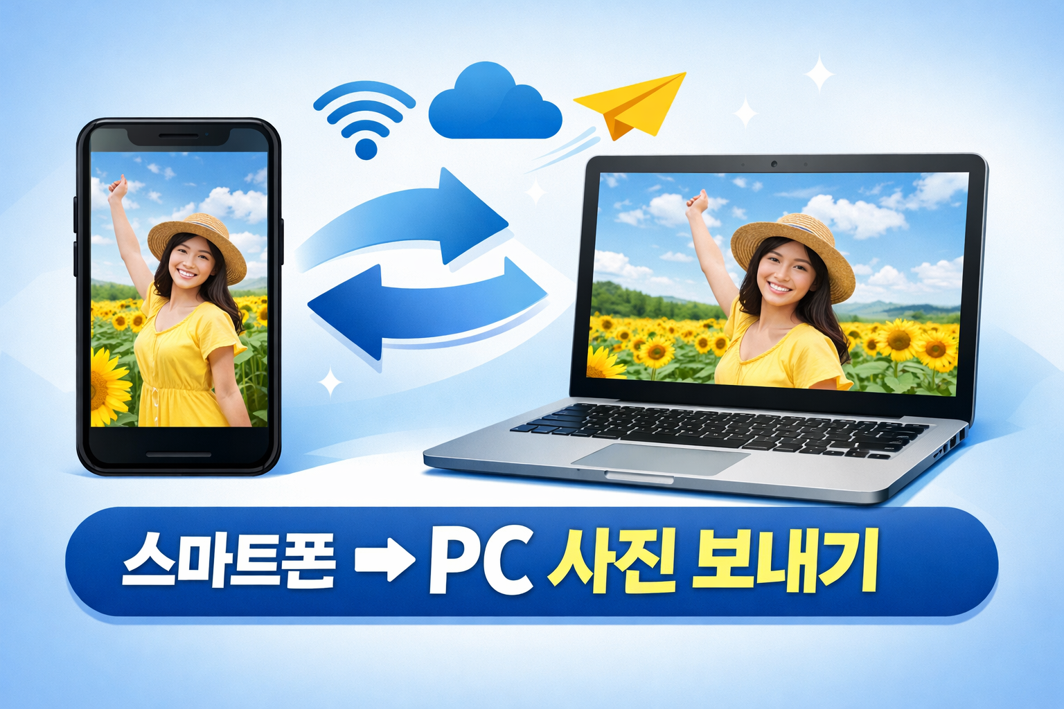 스마트폰에서 pc로 사진 보내기