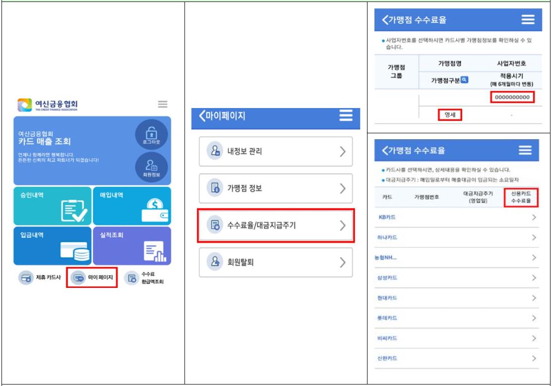 카드 우대수수료
