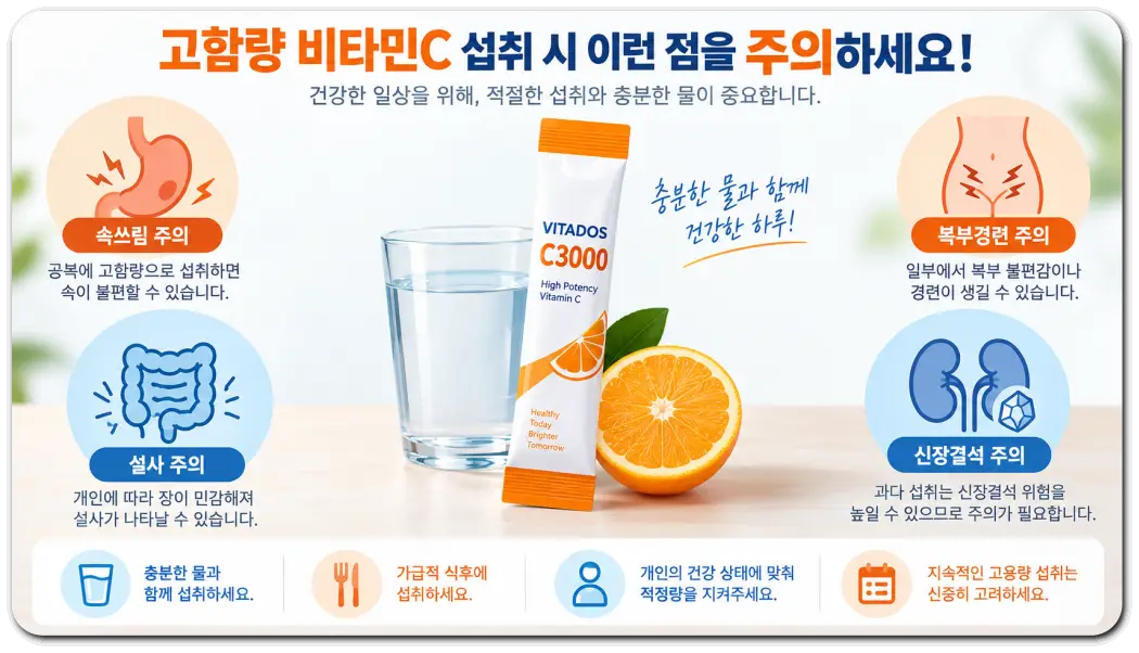 고함량-비타민C-섭취-주의사항