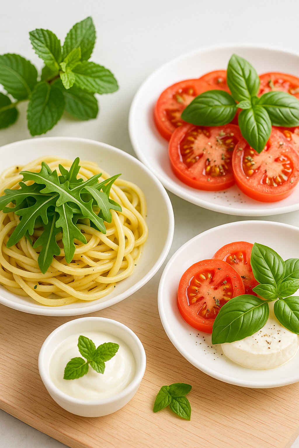 채소나 허브로 맛 리프레시