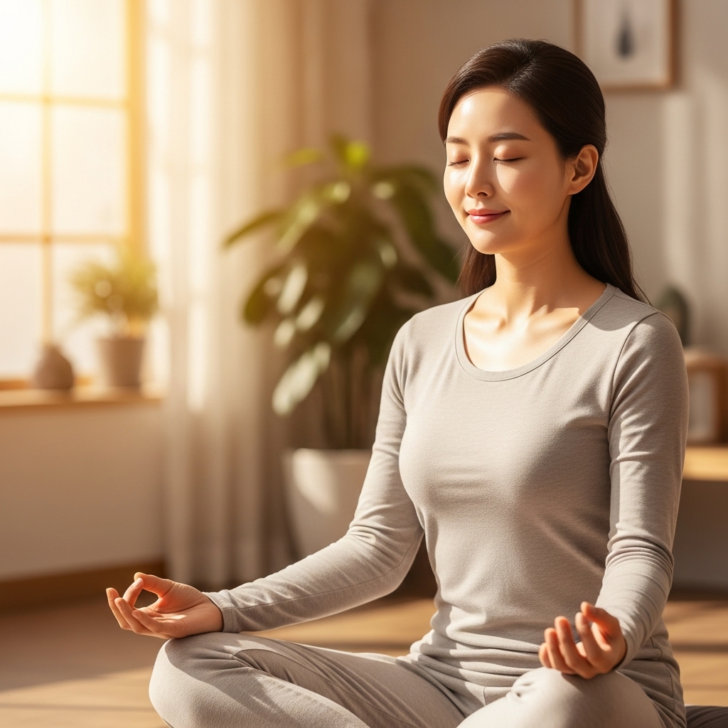 마음의 안정을 통해 회복된 건강한 피부 상태