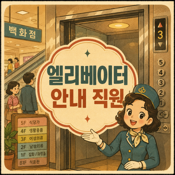 백화점의 얼굴 같았던 엘리베이터 안내 직원 이야기