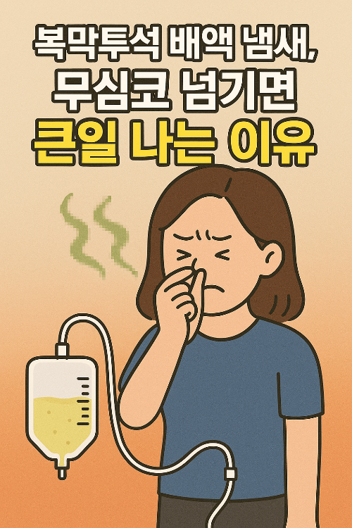 배액 냄새 변화와 복막염 신호