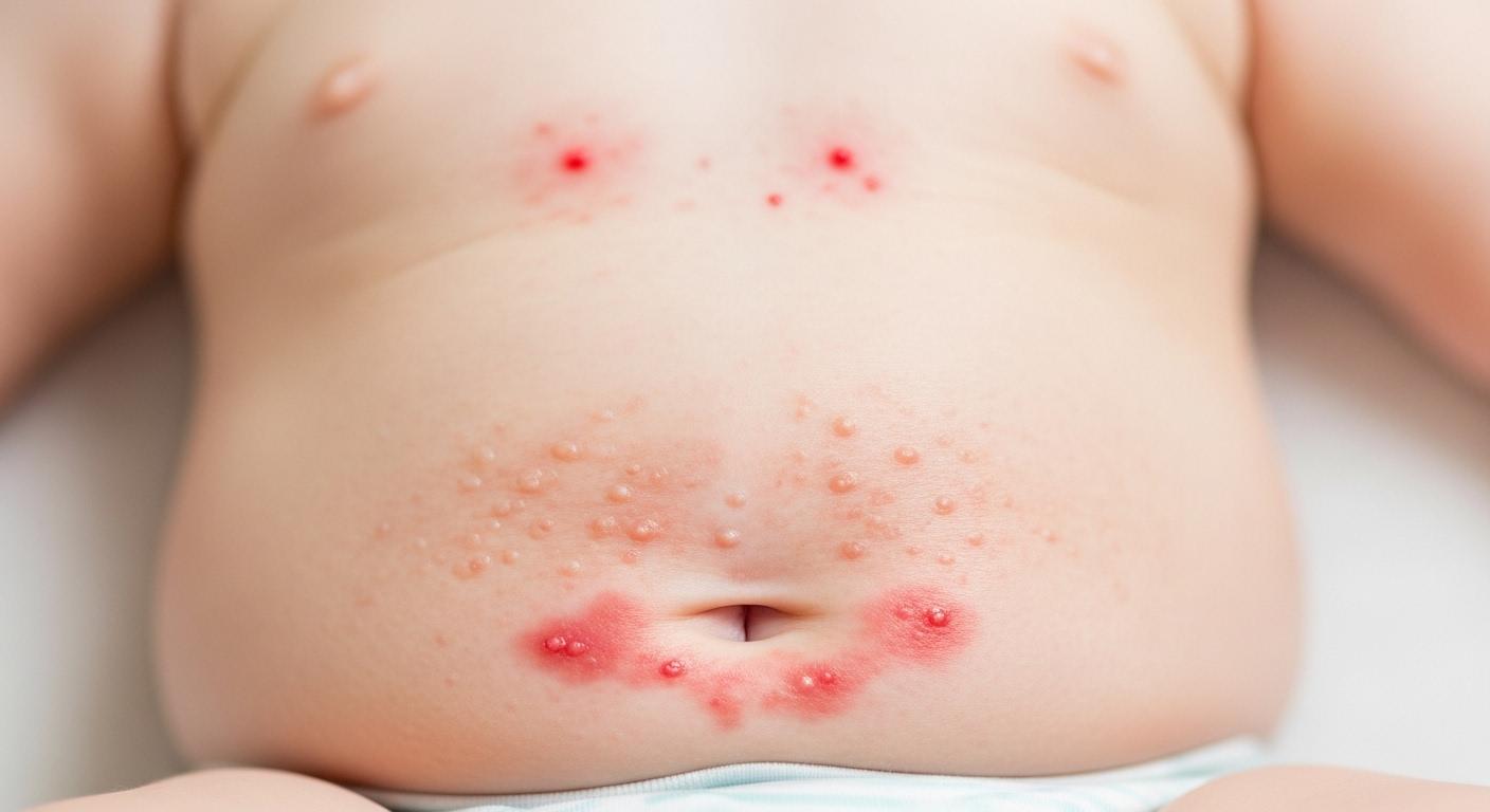 아기 피부 두드러기 종류