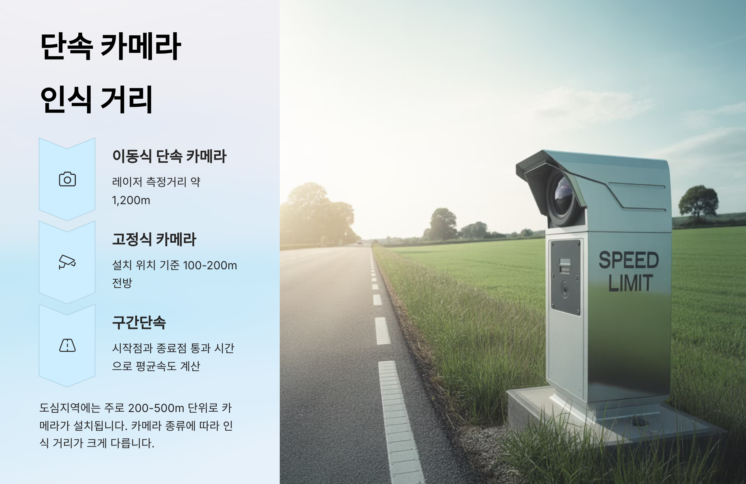단속 카메라 종류와 방식