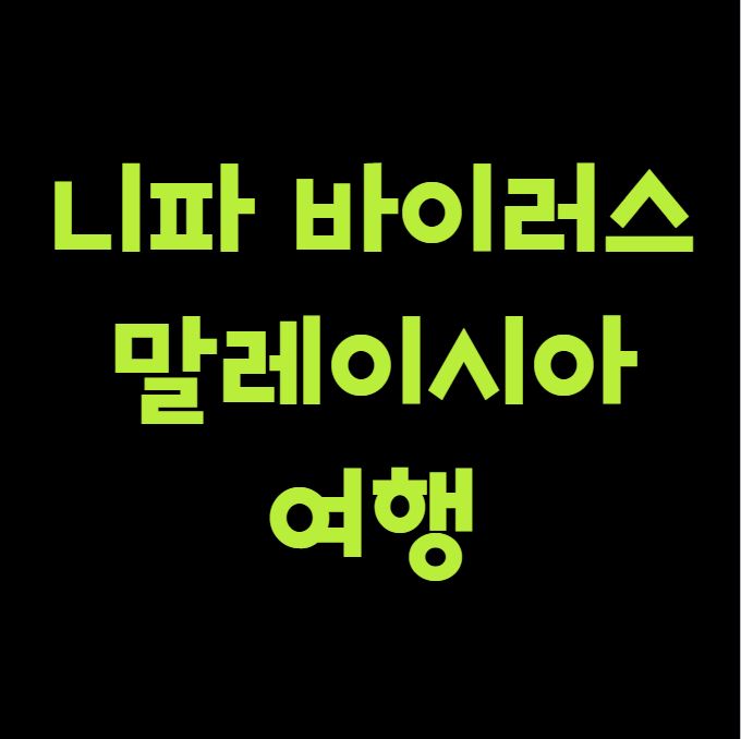 니파 바이러스 말레이시아 여행