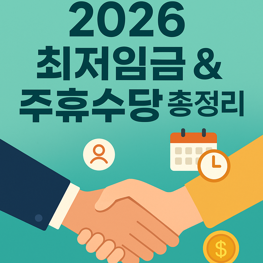 2026년 최저임금 적용 대상? 주휴수당까지 꼭 알아두세요 💸