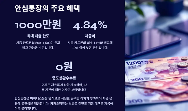안심통장-혜택