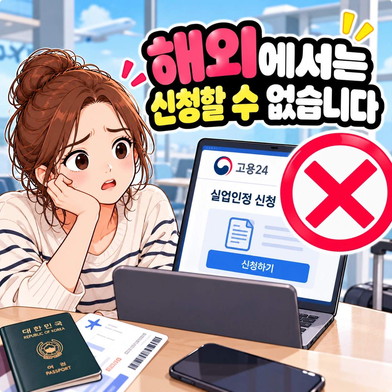 실업급여_해외체류_실업인정신청불가