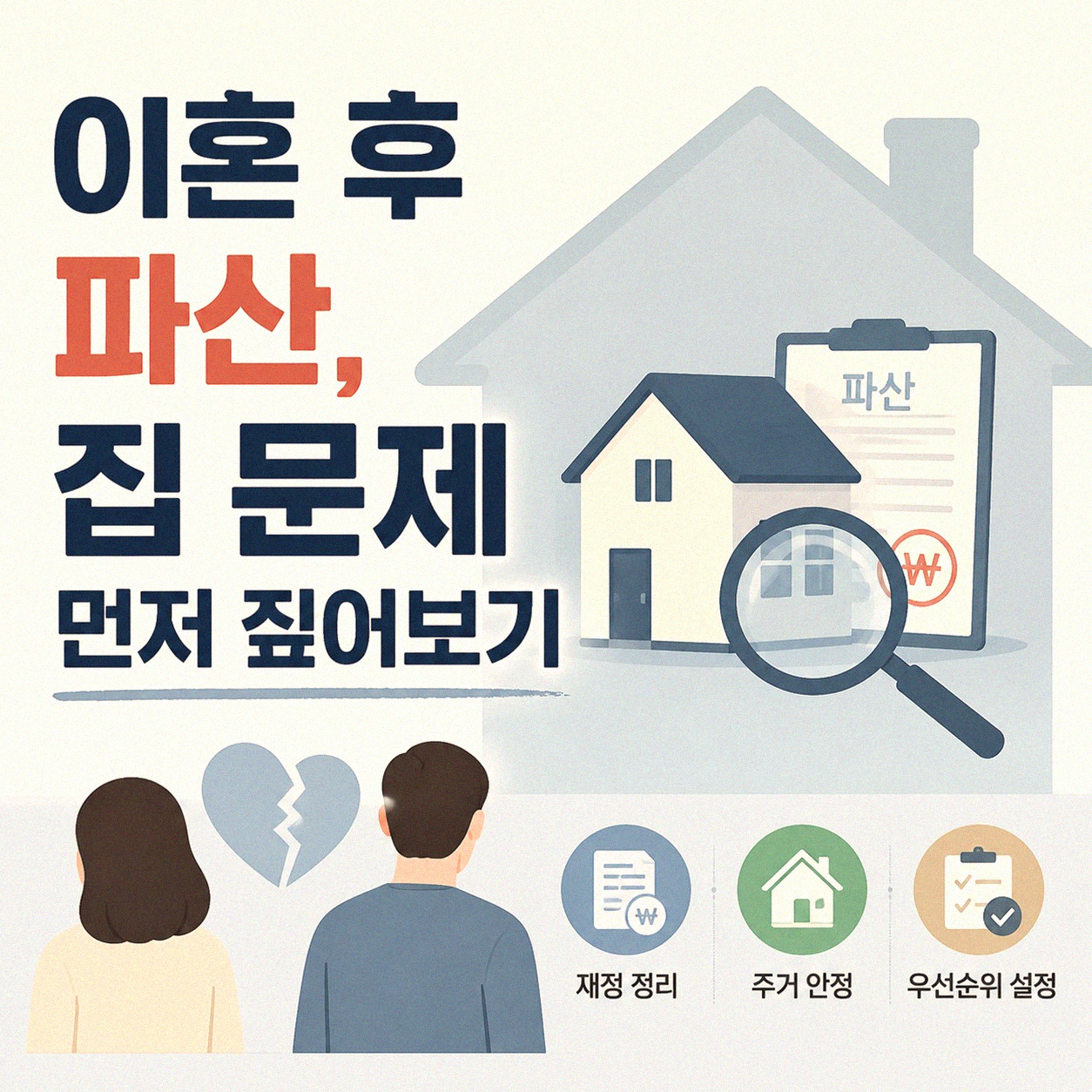 이혼 후 파산 신청, 집 처분 어떻게 해야 할까요?