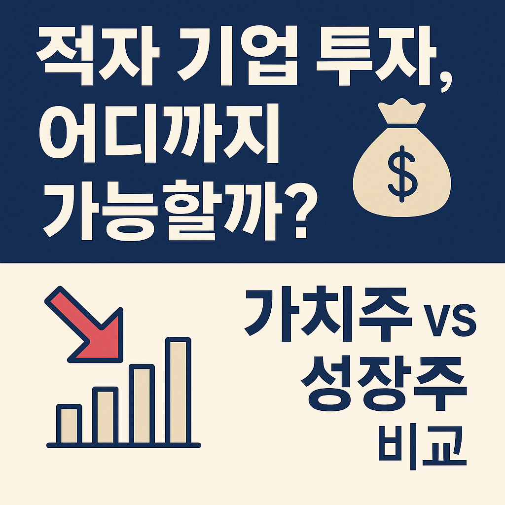적자 기업 투자, 어디까지 가능할까?|가치주 vs 성장주 비교