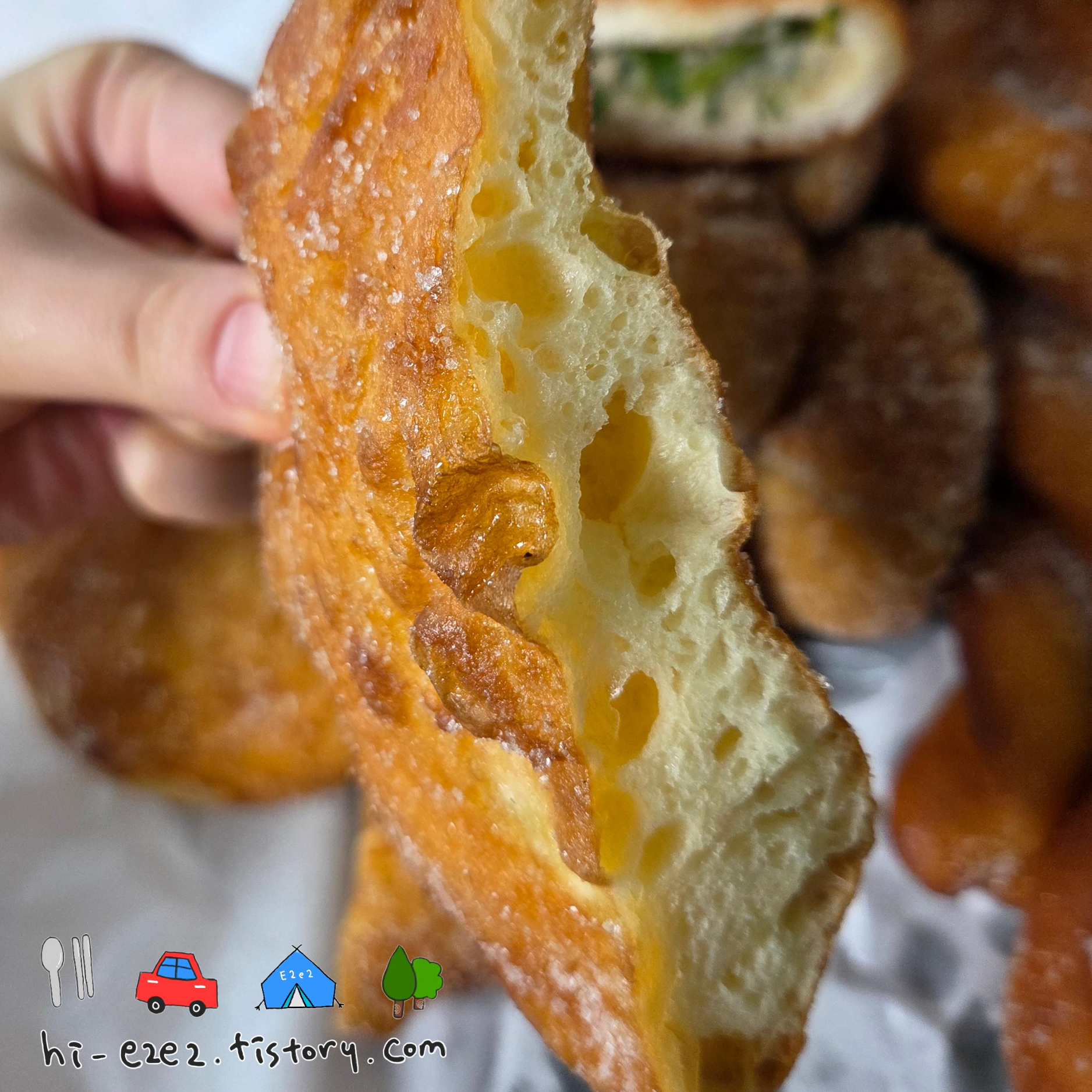 목포 관광 필수 미추리빵 못난이빵 퐁신한 단면