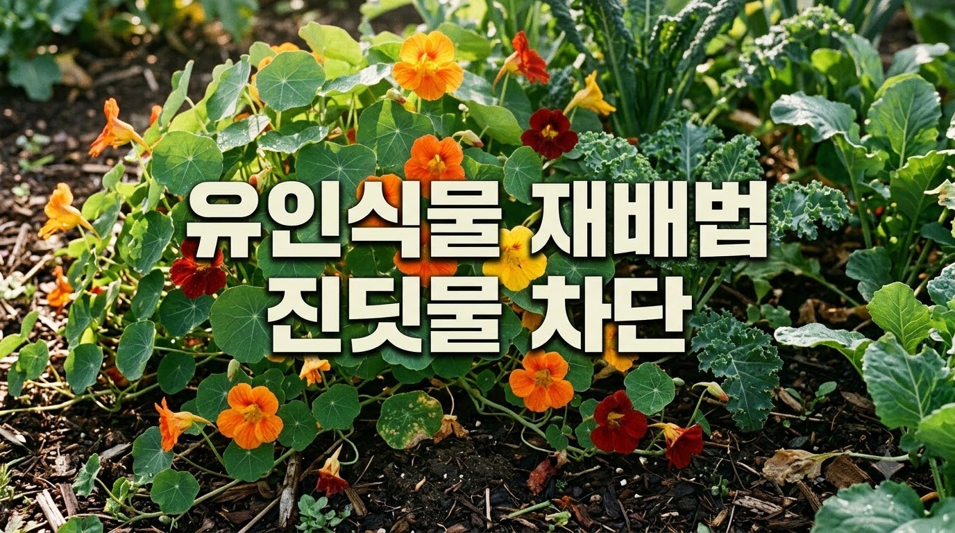 유인 식물 재배법으로 진딧물 차단