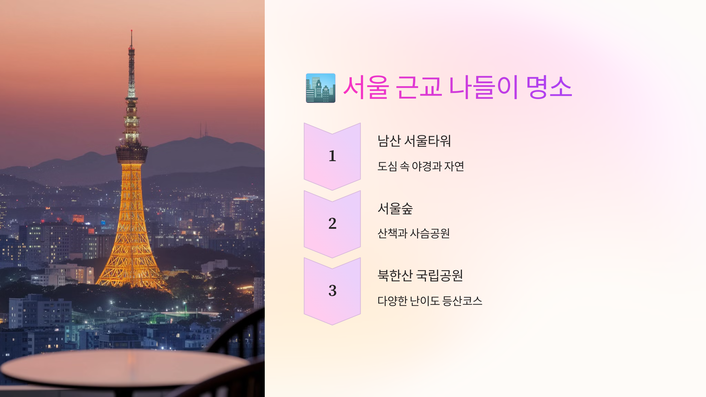 🏙 서울 근교 나들이 명소