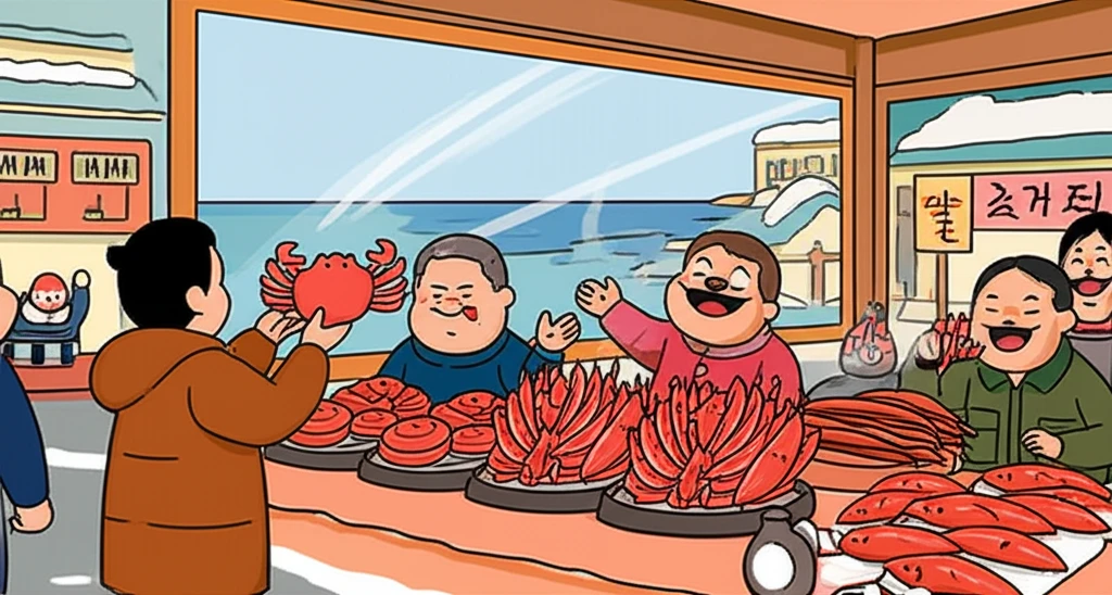 포항 죽도시장 대게 과메기 맛집 탐방..