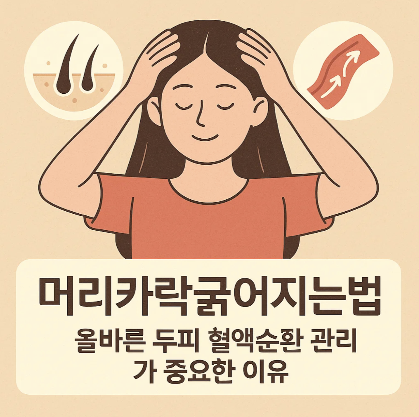 머리카락 굵어지는 법 올바른 두피 혈액순환 관리가 중요한 이유
