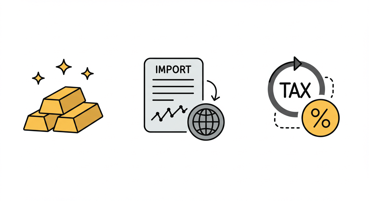 금 수입 투자자 위한 관세 가이드