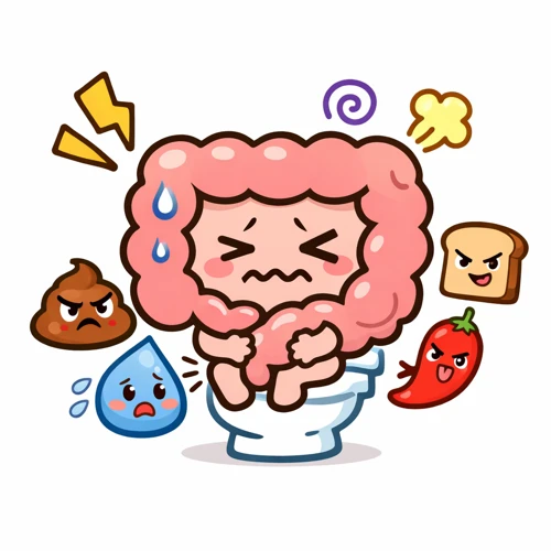 장이 불안정한 상태 일러스트