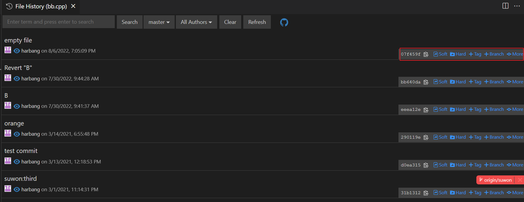 Git History