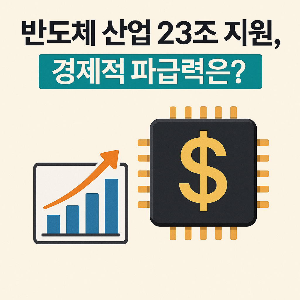 반도체 23조 지원, 한국 경제에 어떤 영향을 줄까?