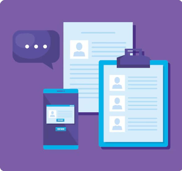 서류 심사하는 모습