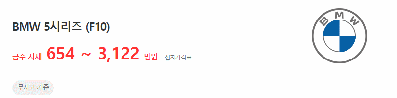 5시리즈(F10) 중고차