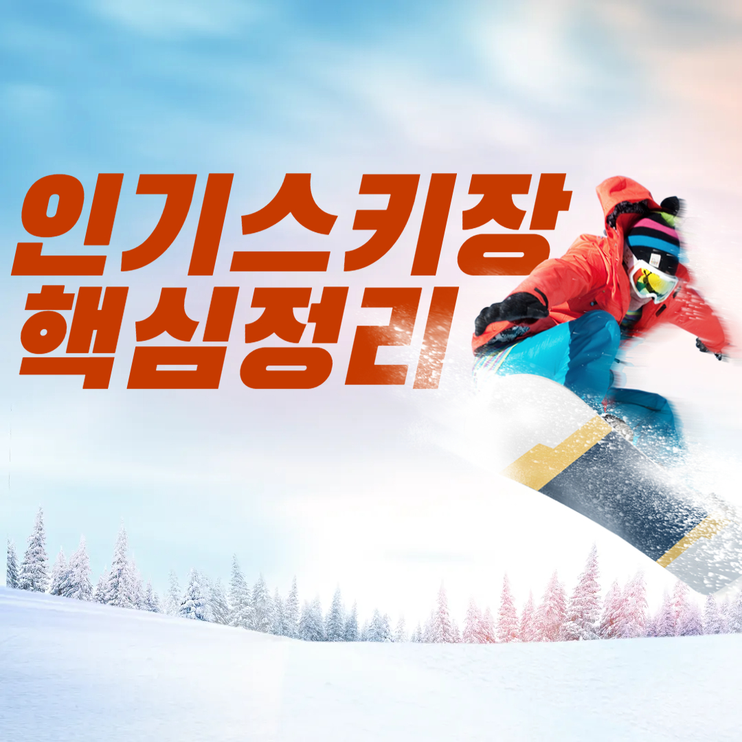 인기스키장 핵심정리