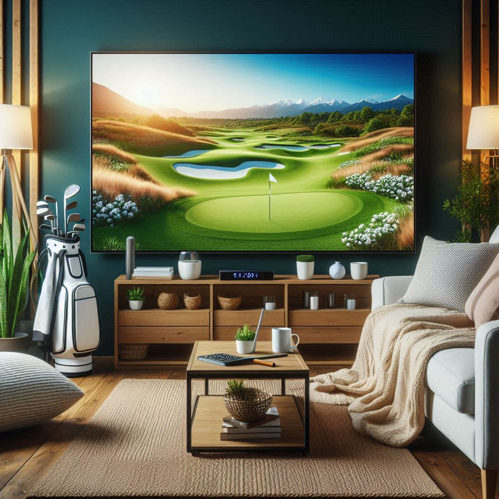 스크린골프장 배경