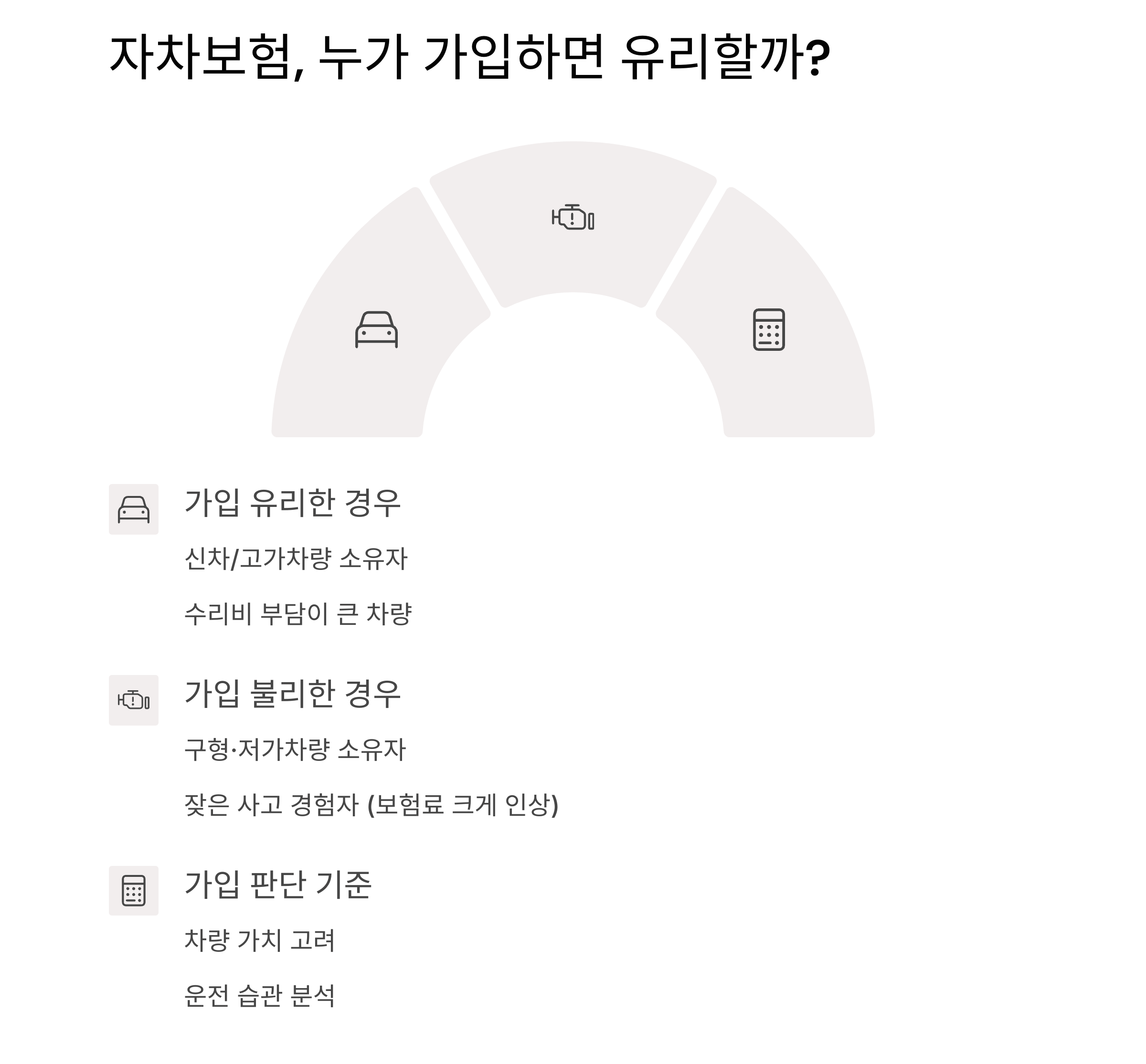 자차보험, 누가 가입하면 유리할까?