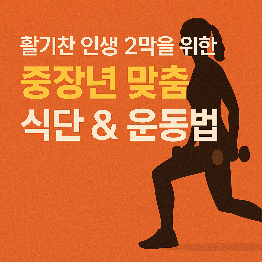 활기찬 인생 2막을 위한 중장년 맞춤 식단 &amp; 운동법