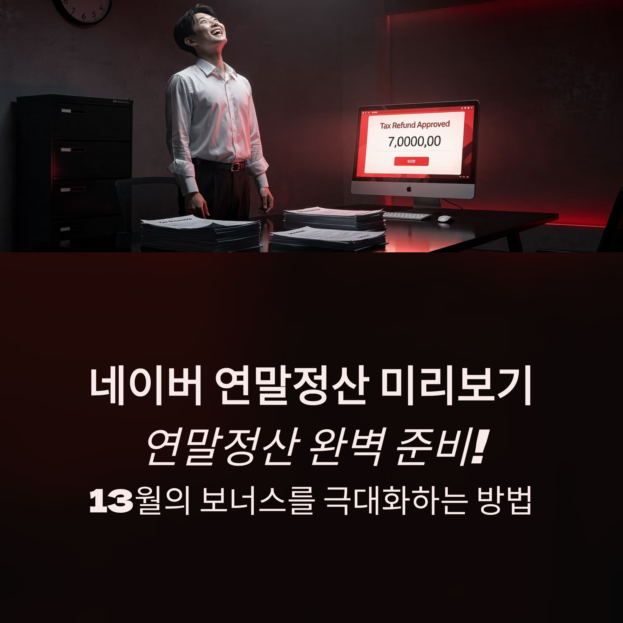 네이버 연말정산 자동계산 프로그램