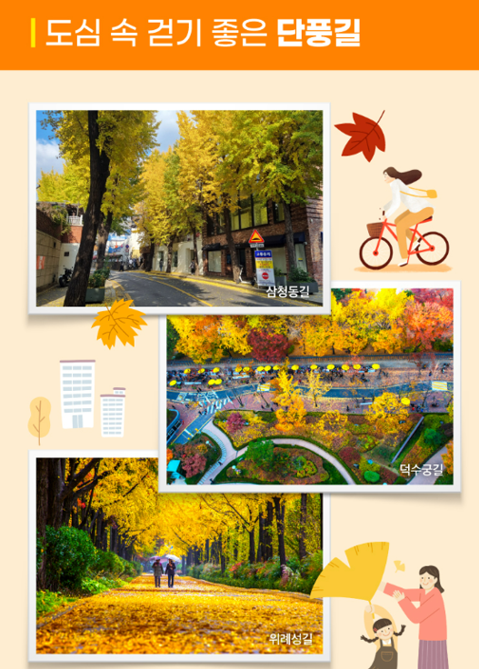 서울 단풍길 추천 단풍나들이