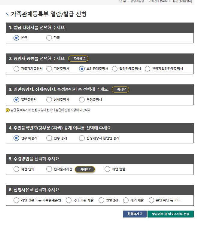 혼인관계증명서