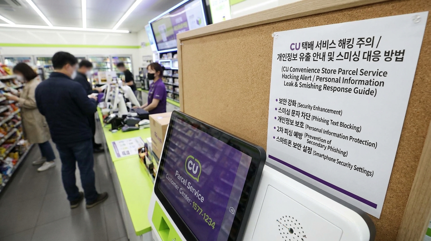 전국 CU 편의점 택배 해킹 발생! 내 개인정보 유출 확인법과 스미싱 대처 가이드