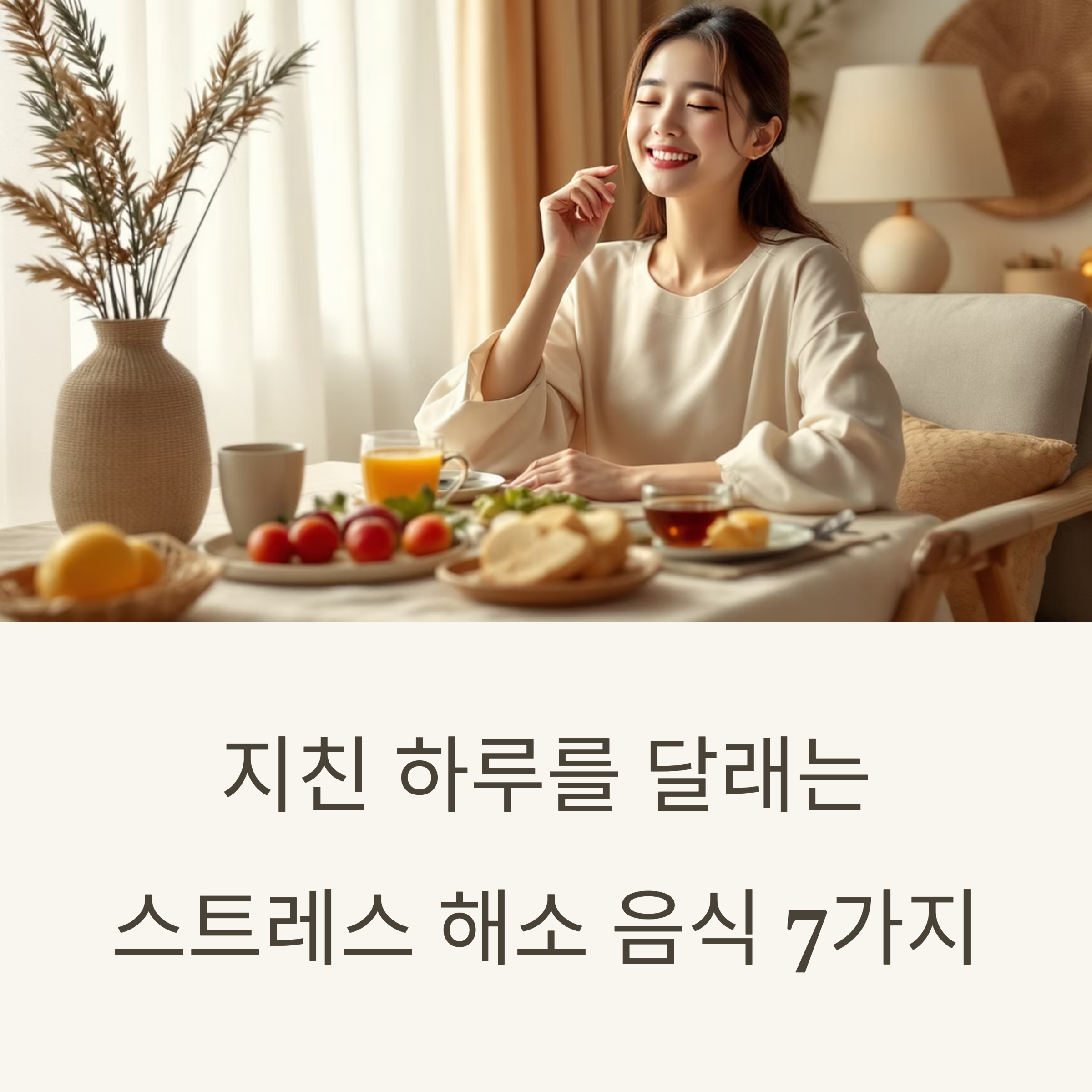지친 하루를 달래는 스트레스 해소 음식 7가지