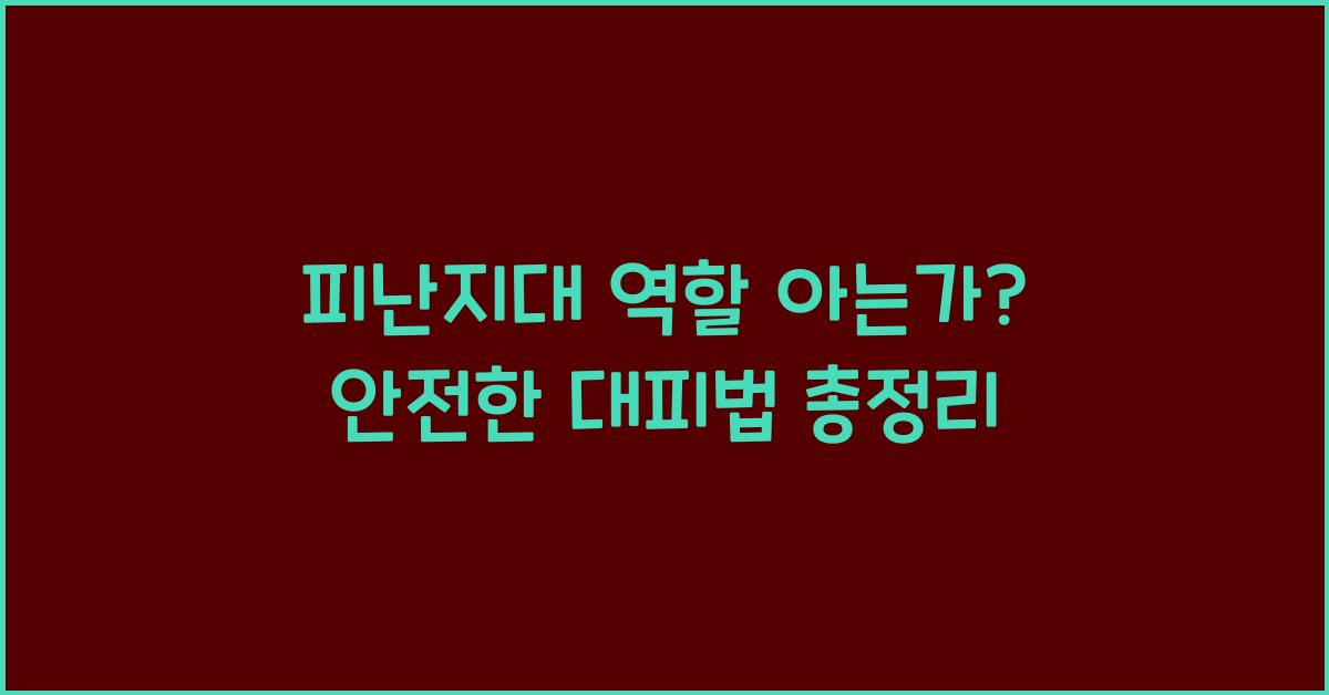 피난지대