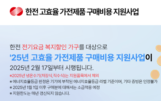 한전 고효율 가전 환급 '최대 30만원' 받는 법