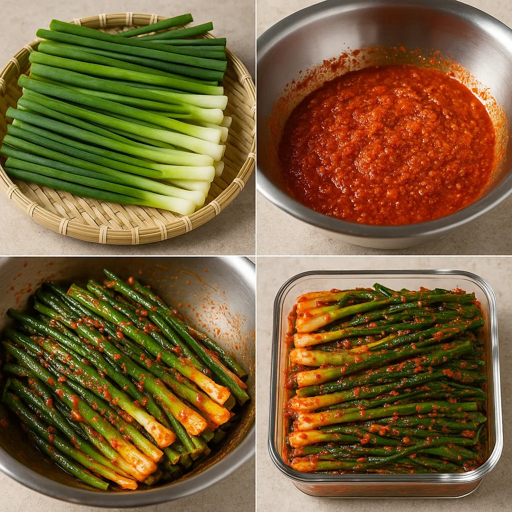 파김치 담그는 방법 설명 이미지