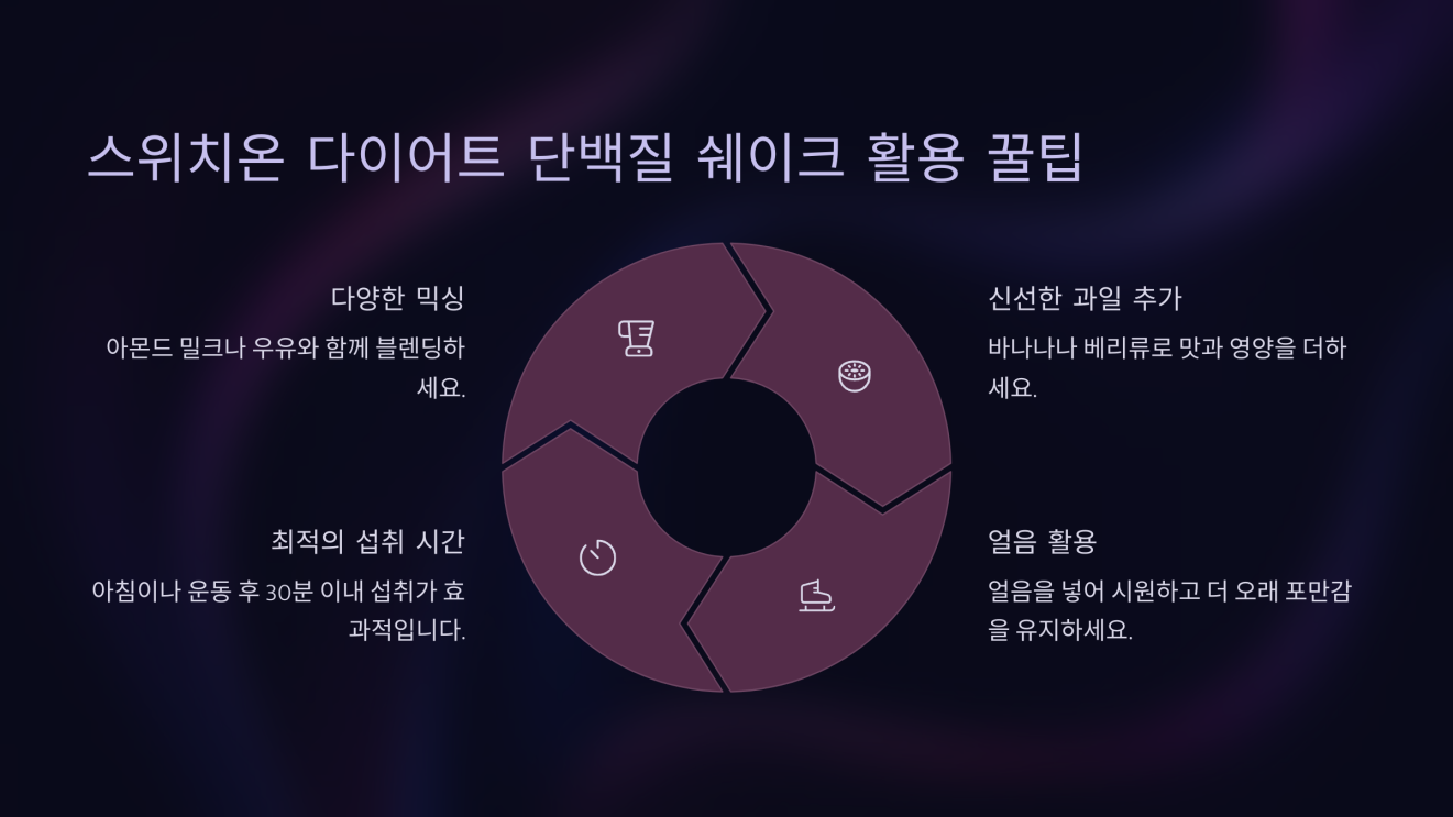 스위치온 다이어트 단백질 쉐이크 6